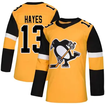 Youth Kevin Hayes Pittsburgh Penguins ＃13 Authentic Gold Alternate Jersey