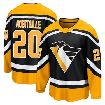 Youth Luc Robitaille Pittsburgh Penguins ＃20 Breakaway Black Special Edition 2.0 Jersey