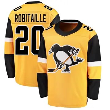 Youth Luc Robitaille Pittsburgh Penguins ＃20 Breakaway Gold Alternate Jersey