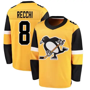 Youth Mark Recchi Pittsburgh Penguins ＃8 Breakaway Gold Alternate Jersey