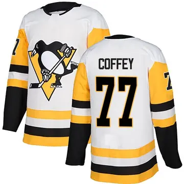 Youth Paul Coffey Pittsburgh Penguins ＃77 Authentic White Away Jersey