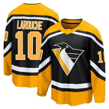 Youth Pierre Larouche Pittsburgh Penguins ＃10 Breakaway Black Special Edition 2.0 Jersey