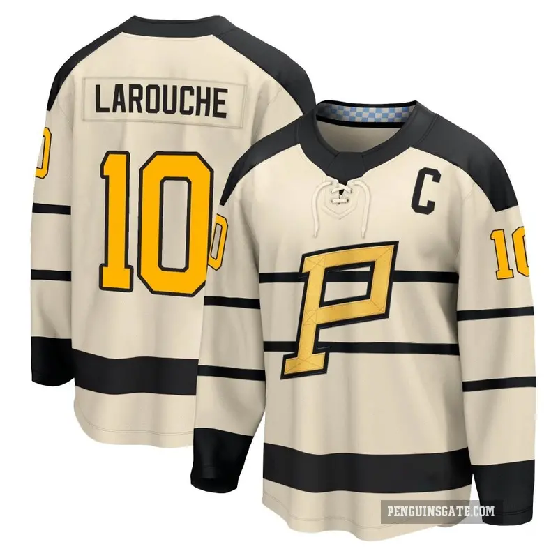 Youth Pierre Larouche Pittsburgh Penguins ＃10 Cream 2023 Winter Classic Jersey