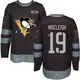 Youth Rick Macleish Pittsburgh Penguins ＃19 Authentic Black 1917-2017 100th Anniversary Jersey