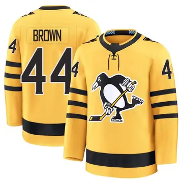 Youth Rob Brown Pittsburgh Penguins ＃44 Premium Gold Alternate 2025 Jersey