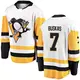 Youth Rod Buskas Pittsburgh Penguins ＃7 Breakaway White Away Jersey