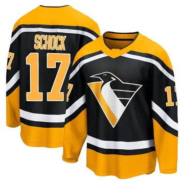 Youth Ron Schock Pittsburgh Penguins ＃17 Breakaway Black Special Edition 2.0 Jersey