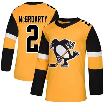 Youth Rutger McGroarty Pittsburgh Penguins ＃2 Authentic Gold Alternate Jersey