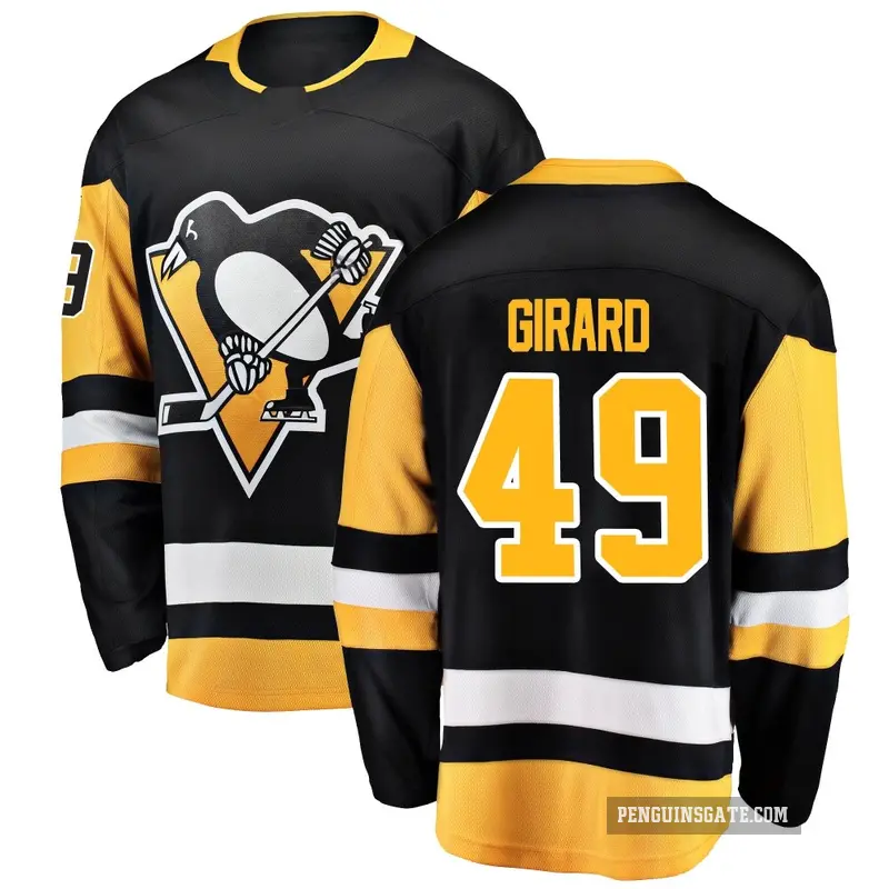 Youth Samuel Girard Pittsburgh Penguins ＃49 Breakaway Black Home Jersey