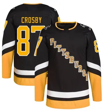 Youth Sidney Crosby Pittsburgh Penguins ＃87 Authentic Black 2021/22 Alternate Primegreen Pro Player Jersey