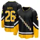 Youth Syl Apps Pittsburgh Penguins ＃26 Breakaway Black 2021/22 Alternate Premier Player Jersey