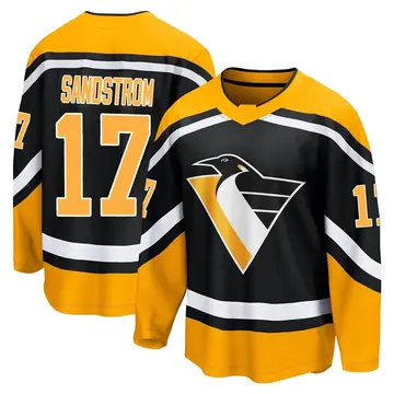 Youth Tomas Sandstrom Pittsburgh Penguins ＃17 Breakaway Black Special Edition 2.0 Jersey